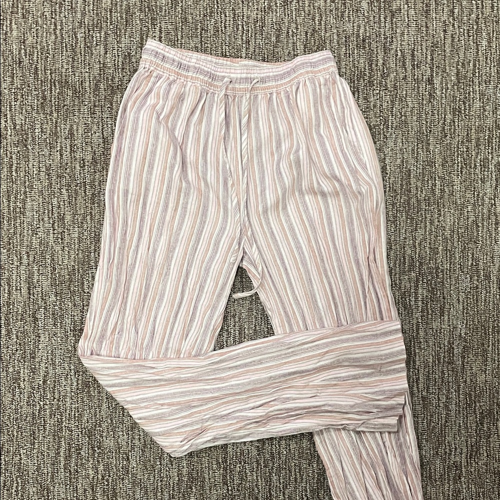 Pink Striped 100% Cotton On Lounge Pants